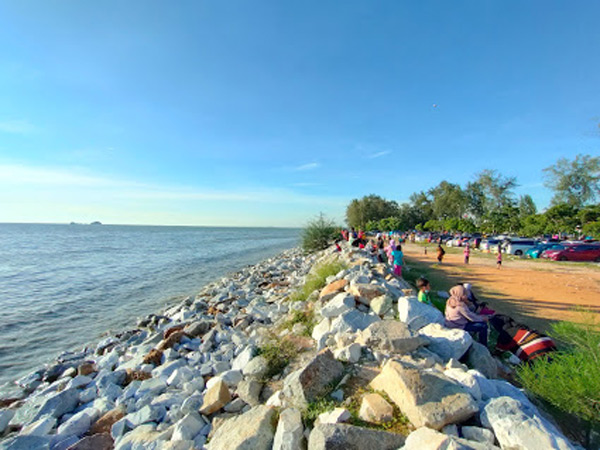 View Of Pantai Remis (Remis Beach) Jeram, Kuala Selangor.