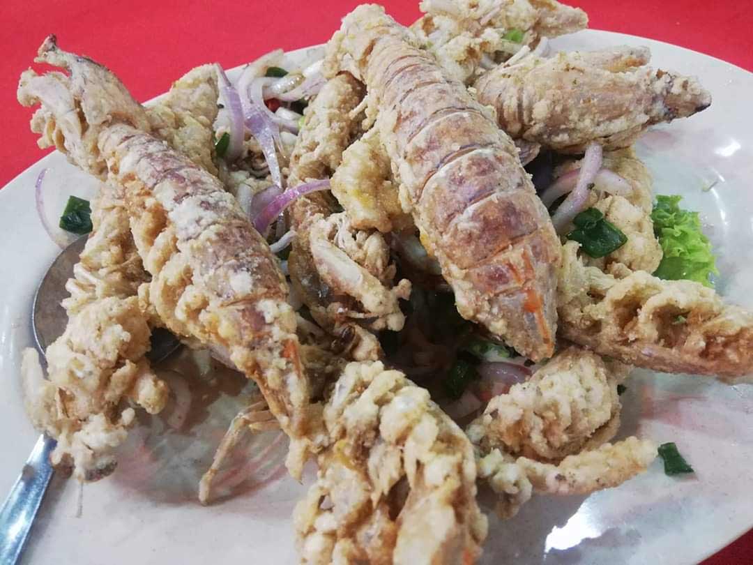Qun Hua Kuala Selangor Seafood Restaurant - Salt Pepper Mantis Shrimp
